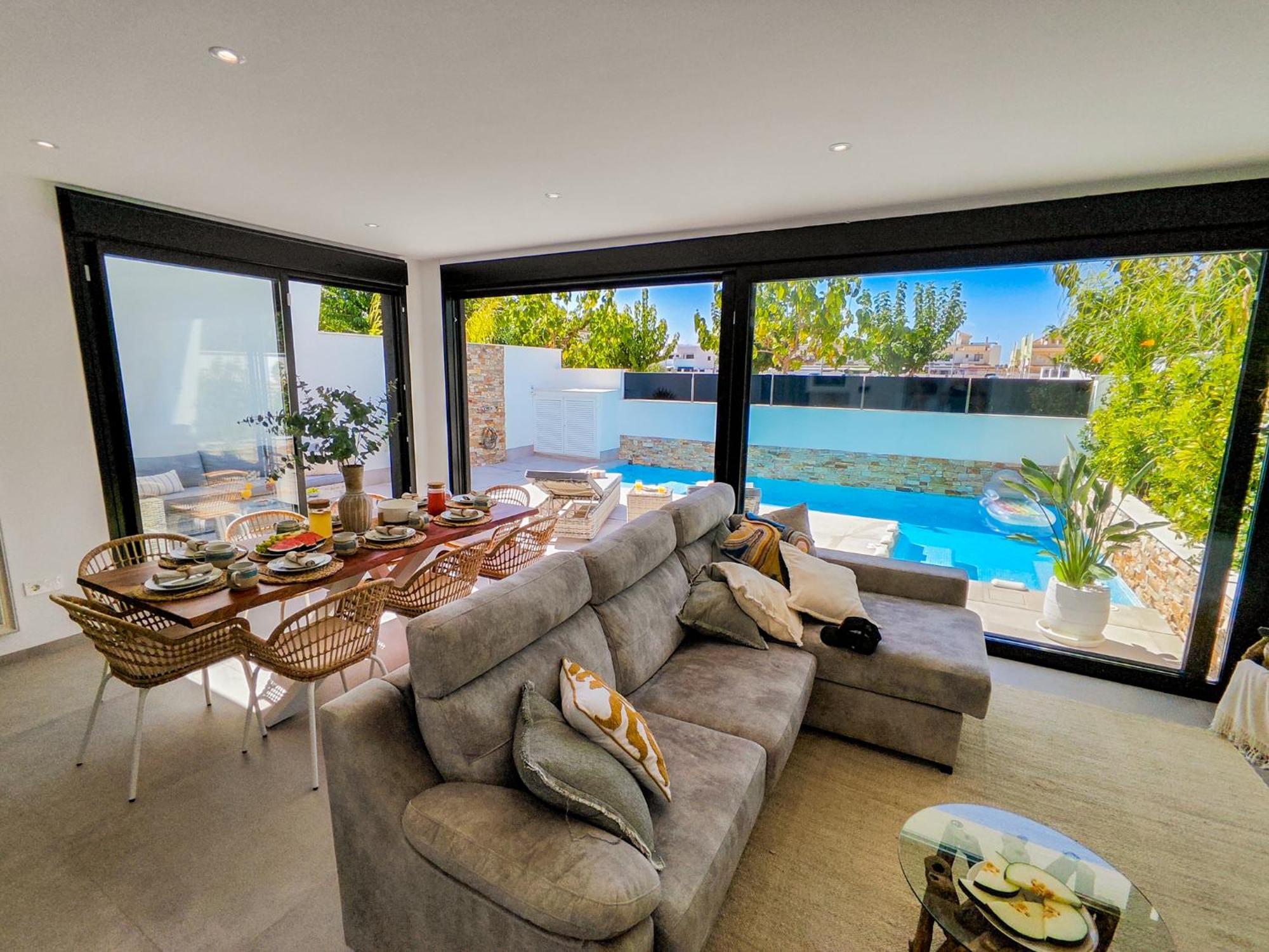 Villa Murcia - Private Heated Pool & Jacuzzi Santiago De La Ribera Exterior foto